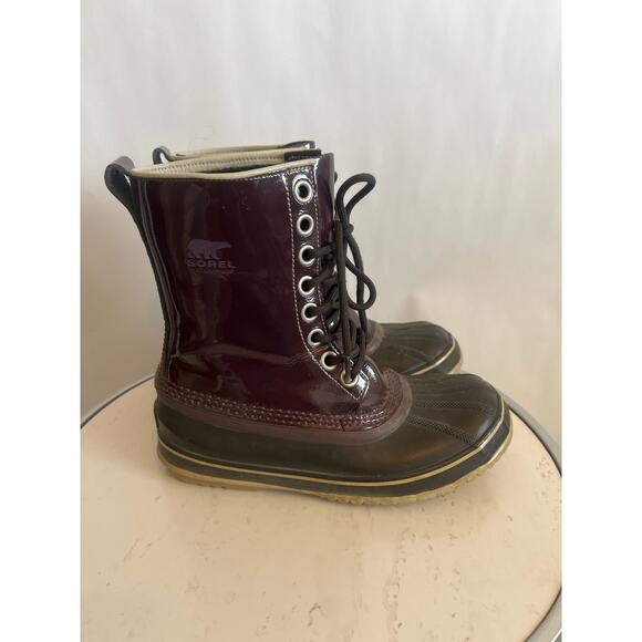Sorel Dahlia NL1559-207 Patent Leather Waterproof Purple Boots
Women Sz US 7 - Picture 5 of 13
